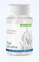 M003 ALGA ESPIRULINA 100 TABS. DE 500 MG. C U