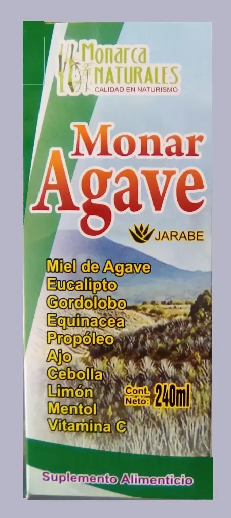 M016 MONAR AGAVE JARABE DE 240 ML