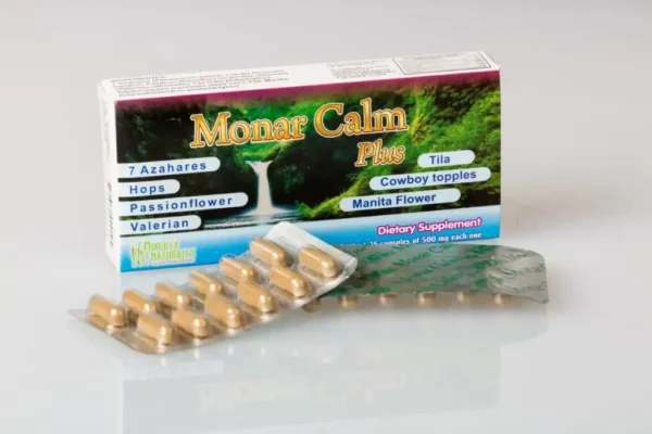 MONAR CALM        PLUS  36 CAPS. DE 500 MG. C/U