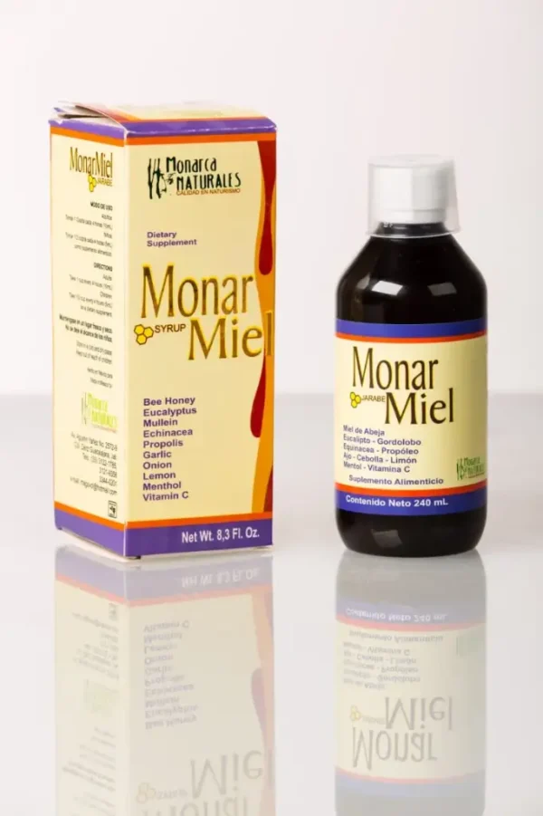 MONAR MIEL  JARABE DE 240 ML.